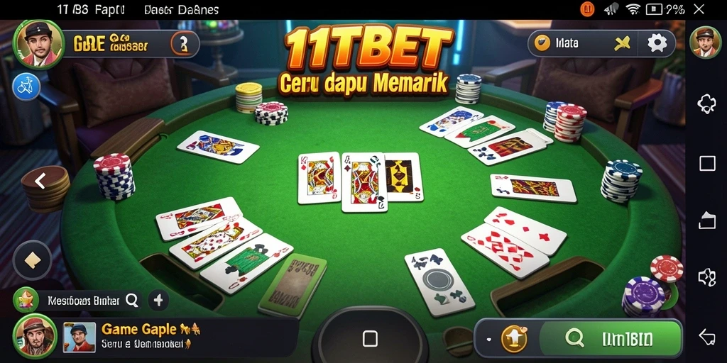 Gambaran gameplay seru Gaple dalam 11TBET.