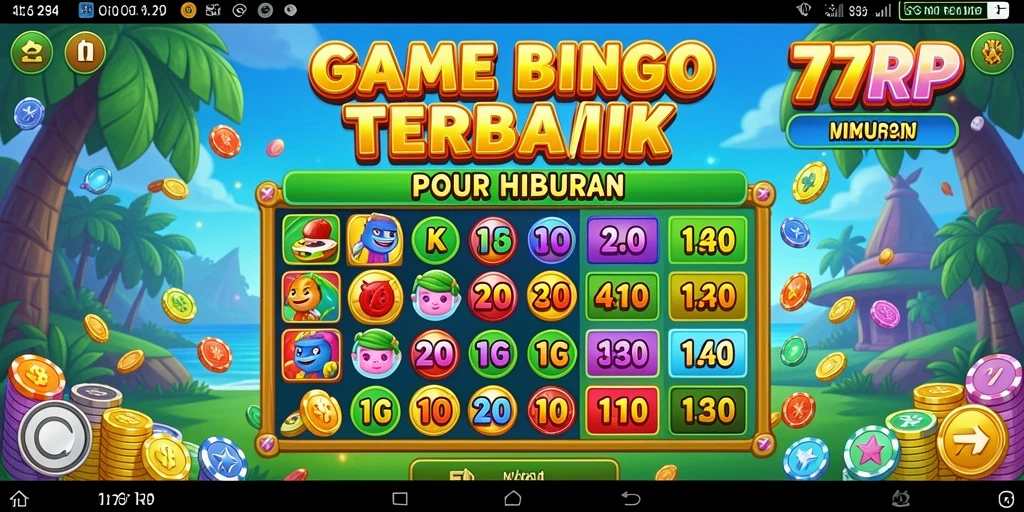 Screenshot gameplay Bingo di 77RP menampilkan suasana yang seru dan interaktif.