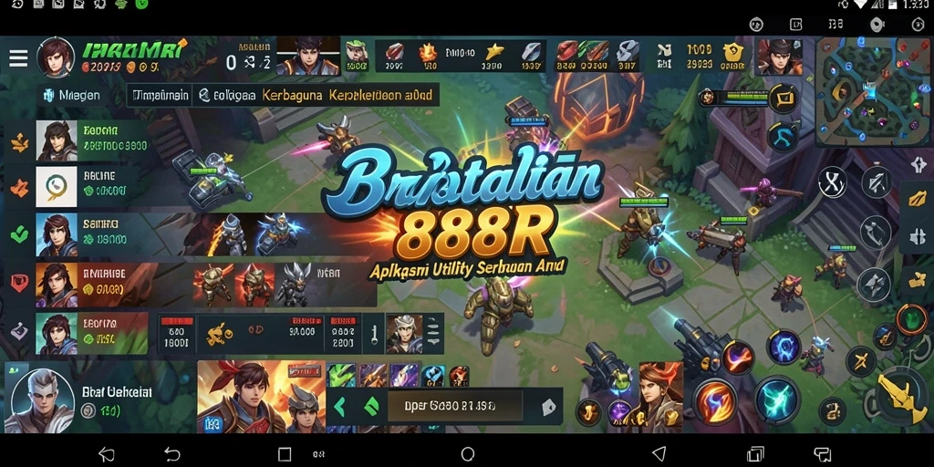 Tampilan antarmuka 888R yang sederhana dan intuitif untuk pengguna.