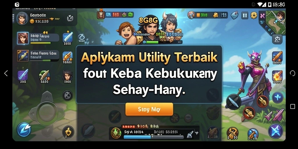 Screenshot utama 8G8G dengan tampilan antarmuka yang sederhana dan intuitif.