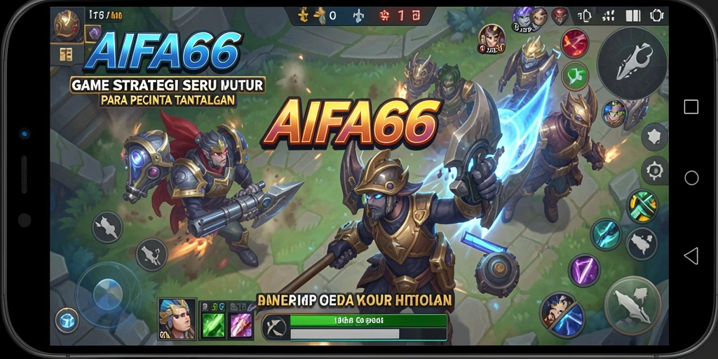 Screenshot gameplay AIFA66 yang menggambarkan pertempuran strategi yang mendebarkan.