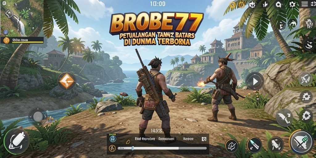 Tampilan gameplay seru di dunia terbuka BROBET77.