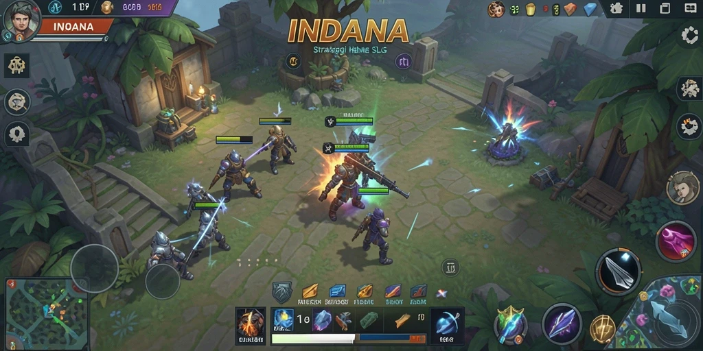 Gameplay INDAAA yang menegangkan dan strategis.