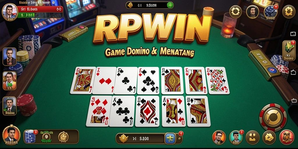 Screenshot menampilkan momen seru permainan Domino di RPWIN.