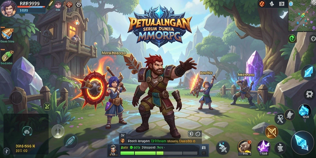 Gameplay seru dalam dunia MMORPG yang imersif dan penuh petualangan.