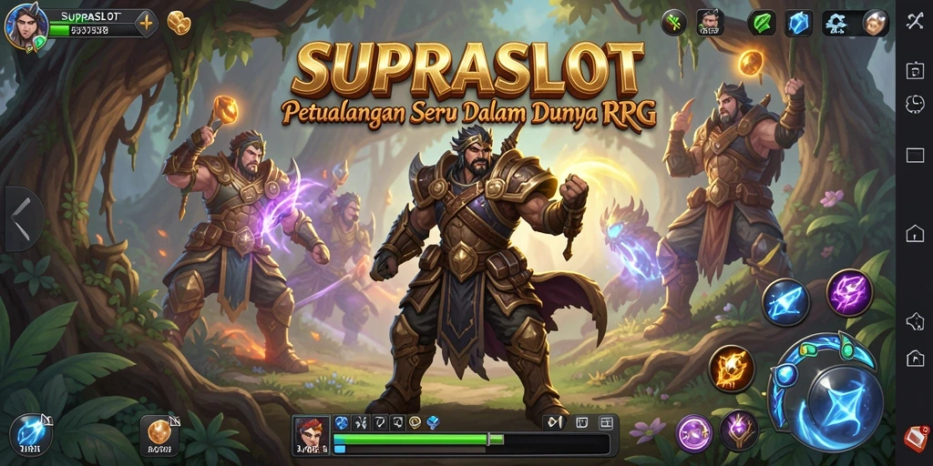Screenshot gameplay <strong>SUPRASLOT</strong> yang menampilkan karakter dalam pertempuran.